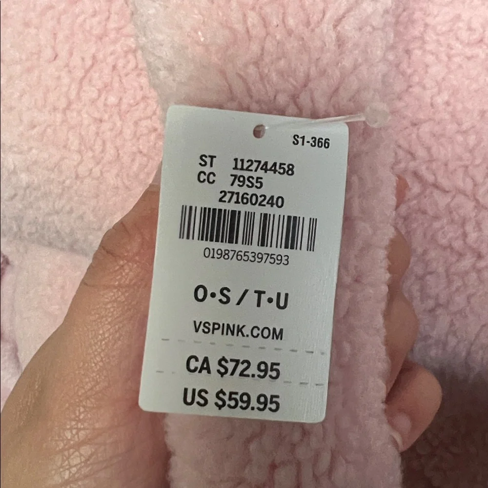 Victoria Secret Pink Cozy Plush Tote - Picture 5 of 5